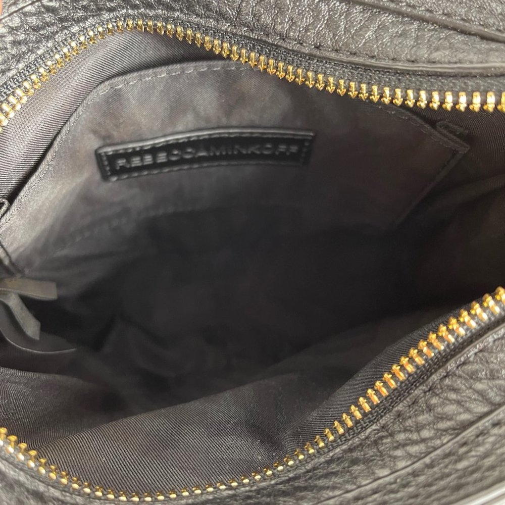 New Rebecca Minkoff Regan Black Leather Crossbody - Picture 8 of 8
